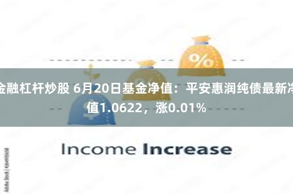 金融杠杆炒股 6月20日基金净值：平安惠润纯债最新净值1.0622，涨0.01%