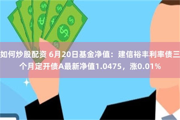 如何炒股配资 6月20日基金净值：建信裕丰利率债三个月定开债A最新净值1.0475，涨0.01%