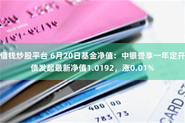 借钱炒股平台 6月20日基金净值：中银誉享一年定开债发起最新净值1.0192，涨0.01%