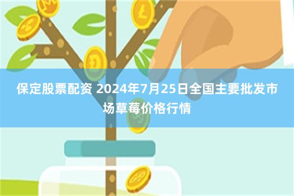 保定股票配资 2024年7月25日全国主要批发市场草莓价格行情