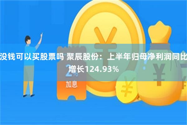 没钱可以买股票吗 聚辰股份：上半年归母净利润同比增长124.93%