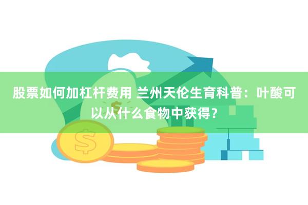 股票如何加杠杆费用 兰州天伦生育科普：叶酸可以从什么食物中获得？